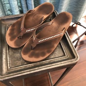 Rainbow rhinestone sandals